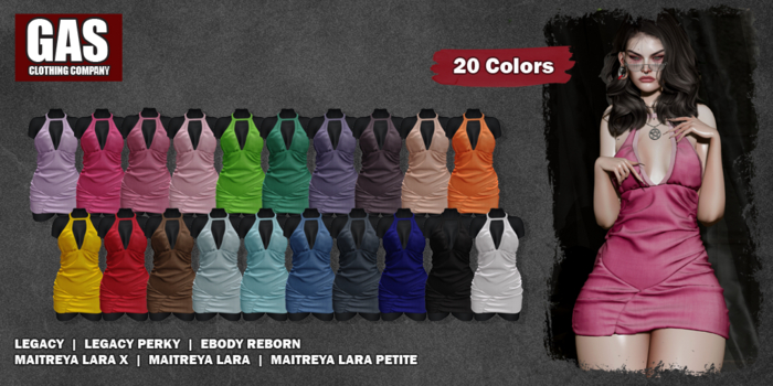 GAS [Dress Magdalena - 20 Colors w/HUD FATPACK] Demo