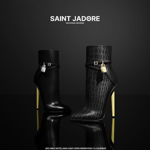 [SAINT JADORE] Vice Ankle Boots - Black
