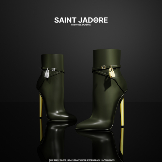 [SAINT JADORE] Vice Ankle Boots - Olive