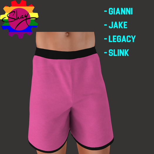 Pink-Black Training Shorts