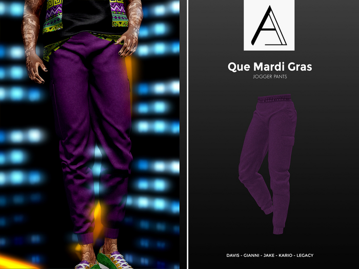[ALF] Que Joggers - Mardi Gras
