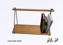 M.P cook book shelf