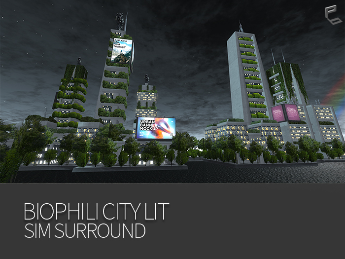 BIOPHILIC CITY LIT SIM SURROUND PACK (FULL)+(1/2)+(1/4)sim