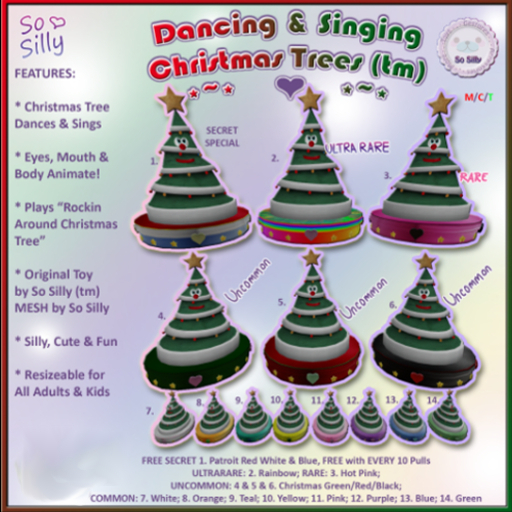 So Silly Dancing Christmas Tree - Hot Pink RARE