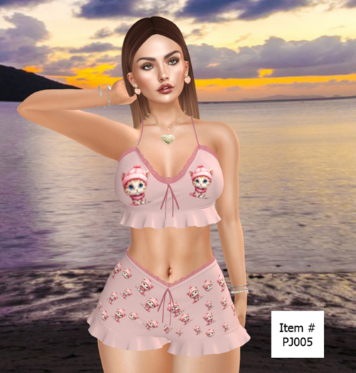 Pajamas Kitty cat pajamas PJ005 