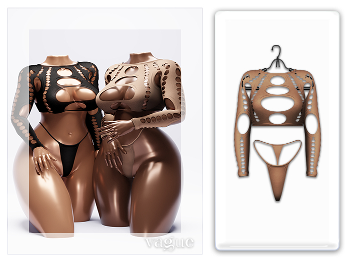 Vague. Tommy Set - Nude -