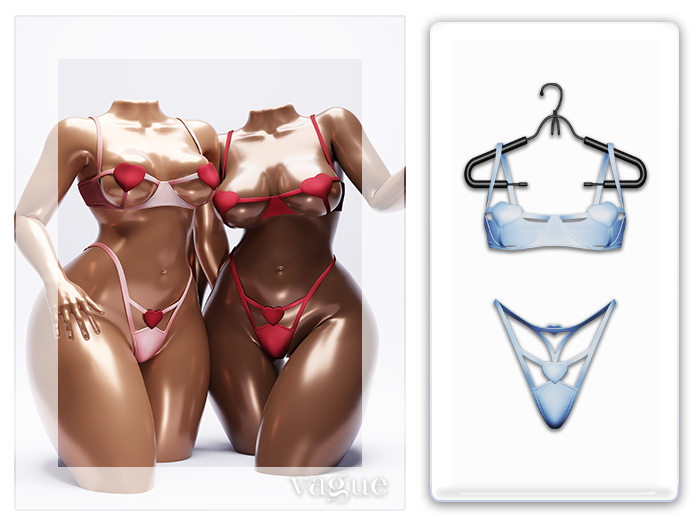 Vague. Sweetheart Set - Sky -