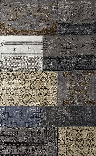 Cadiz Wool Floor Rug - Platinum