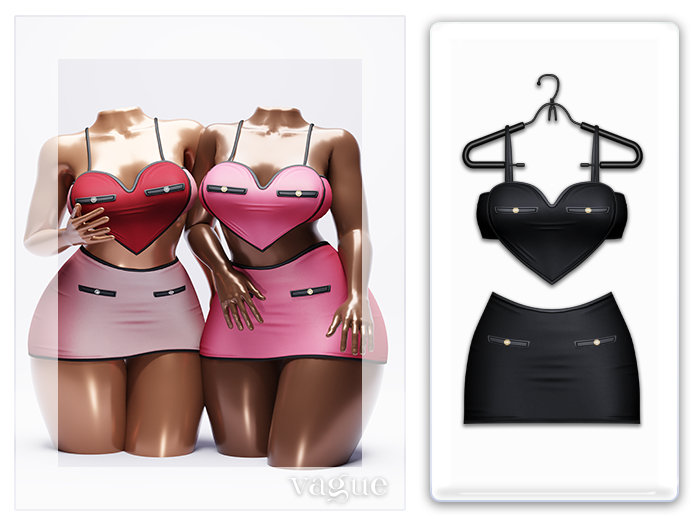 Vague. Amore Set - Black -