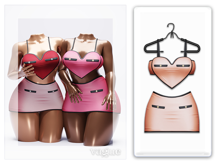 Vague. Amore Set - Peach -