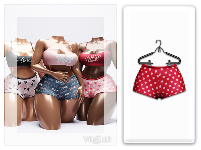 Vague. Cupid Shorts - Hottie -