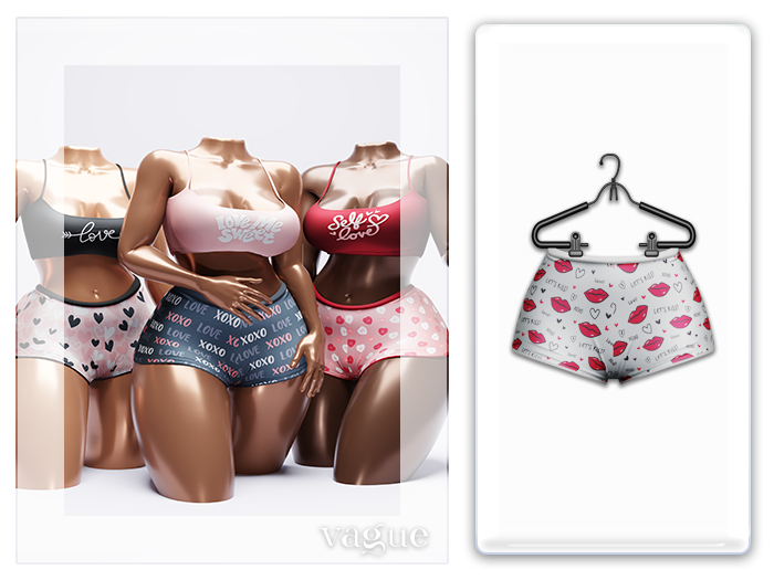 Vague. Cupid Shorts - Kisses -