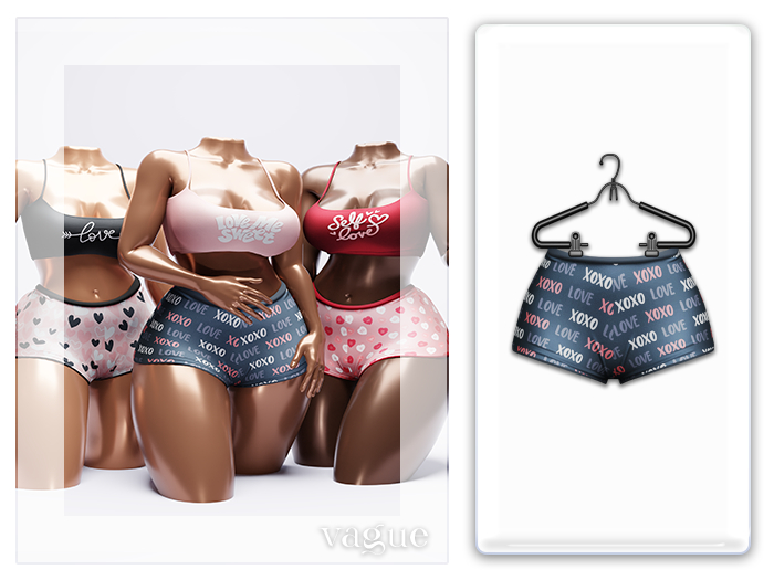 Vague. Cupid Shorts - XOXO -