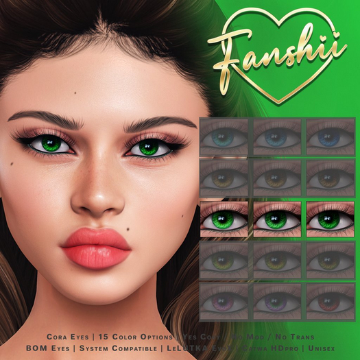Fanshii - Cora Eyes - Greens (ADD ME)