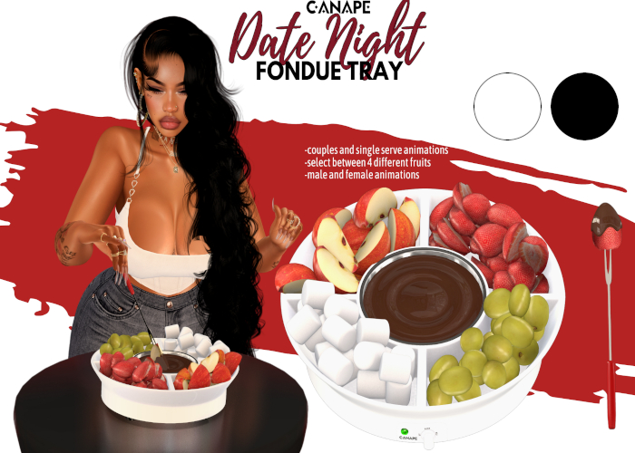[Canape] Fondue Tray FATPACK