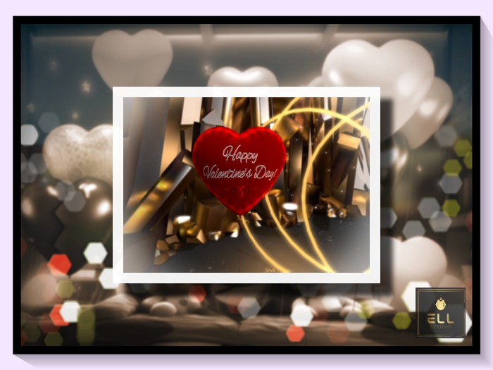  ELL - Heart shaped Balloon Happy Valentines Day!