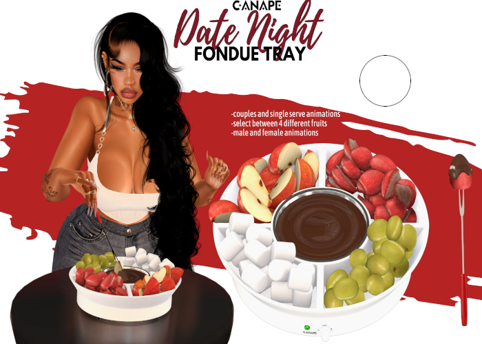 [Canape] Fondue Tray WHITE