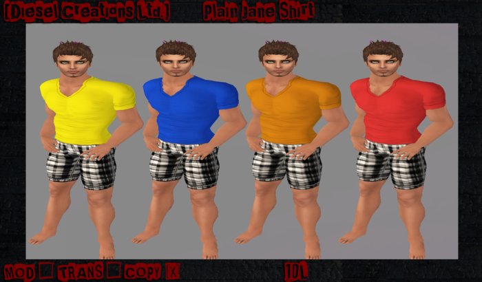 [Diesel Creations Ltd.] Mens Shirt - Blue