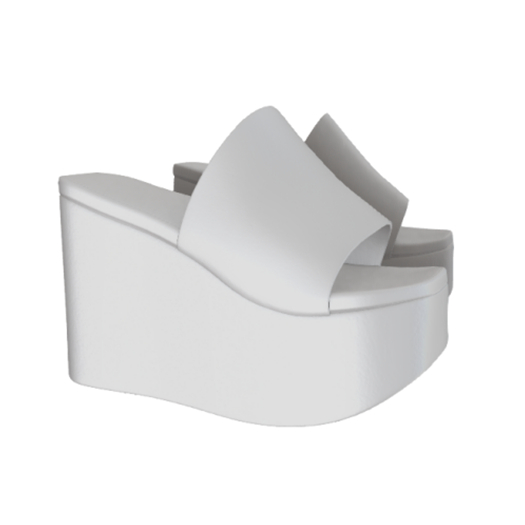 Aldra. Platform Sandals (White)