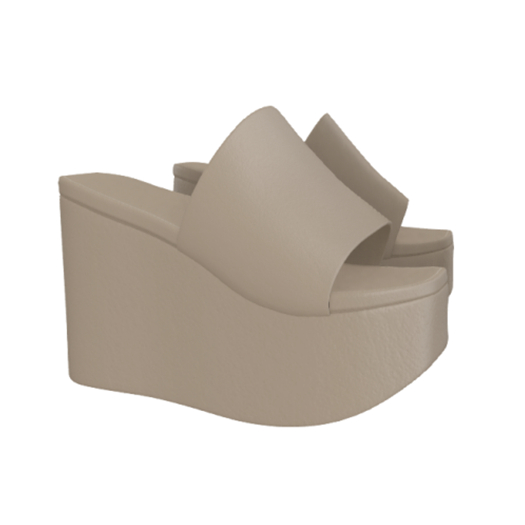 Aldra. Platform Sandals (Cream)