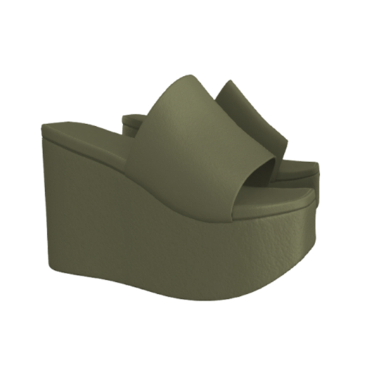 Aldra. Platform Sandals (Olive)