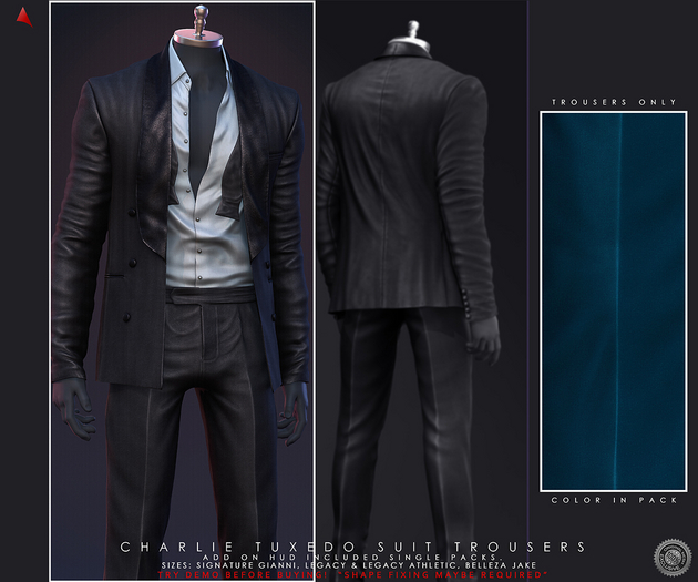 //Ascend// Charlie Tuxedo Trousers - Teal
