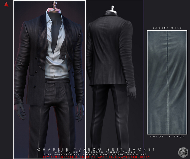 //Ascend// Charlie Tuxedo Jacket - Grey Med