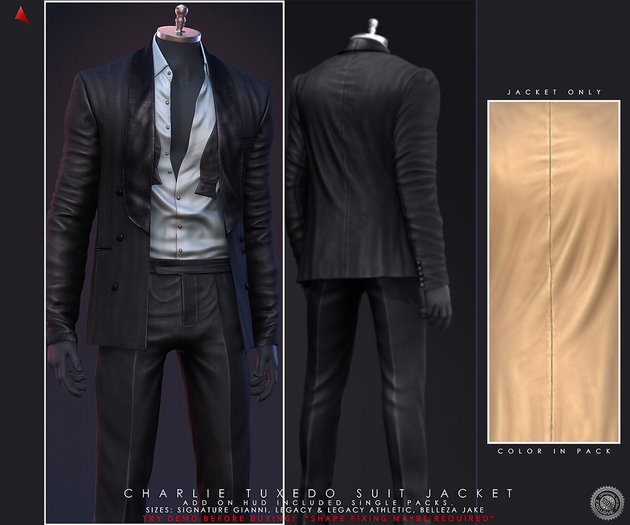 //Ascend// Charlie Tuxedo Jacket - Beige