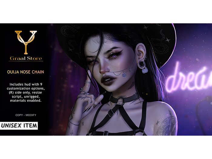 GRAAL STORE - OUIJA NOSE CHAIN