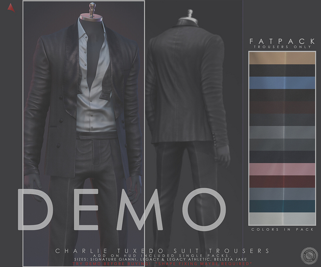 //Ascend// Charlie Tuxedo Trousers - DEMO