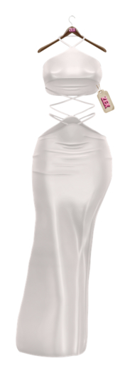 Dua Slit Maxi Dress (DOVE) LARA X PETITE X REBORN LEGACY KUPRA  GENX