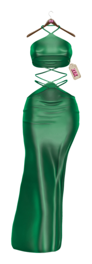 Dua Slit Maxi Dress (GREEN) LARA X PETITE X REBORN LEGACY KUPRA  GENX