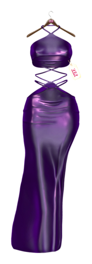 Dua Slit Maxi Dress (PLUM) LARA X PETITE X REBORN LEGACY KUPRA  GENX