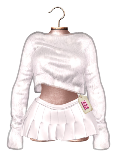 Pop Fluffy Sweater & Skirt (Dove) Lara X Reborn Legacy