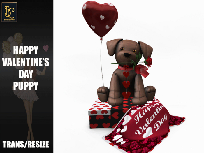 BMC5307 - HAPPY VALENTINE'S DAY PUPPY
