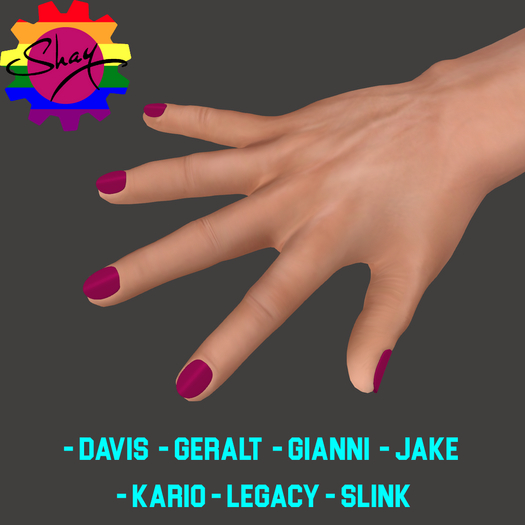 Dark Pink Nails