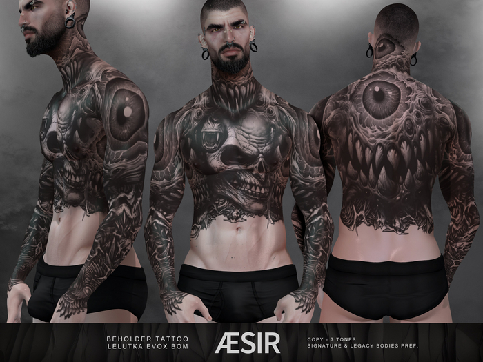 >AESIR< Beholder EvoX Tattoo