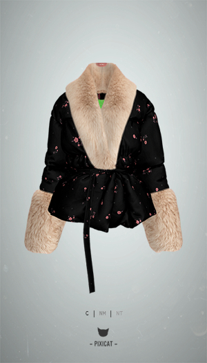 -Pixicat- Lennox Jacket (FlowerSmallDark)