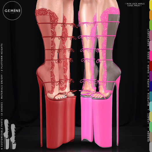 Gemini -Rita Lace Heels- COOL PACK (Add me)