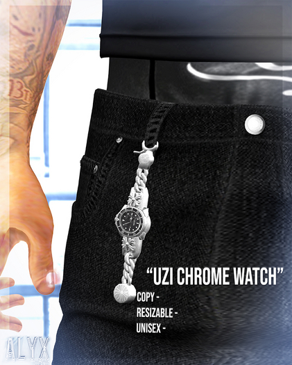ALYX. Uzi Chrome Watch