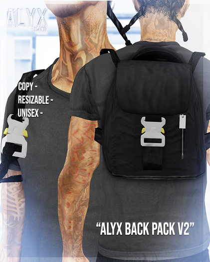 ALYX. Alyx Back Pack V2 (ONYX)