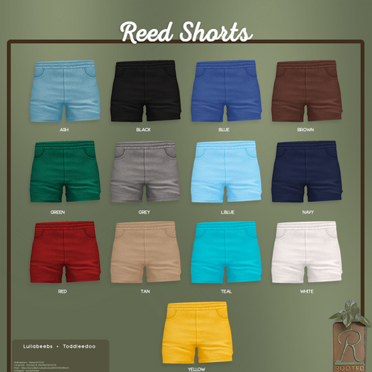 Rooted - Reed Shorts - Blue