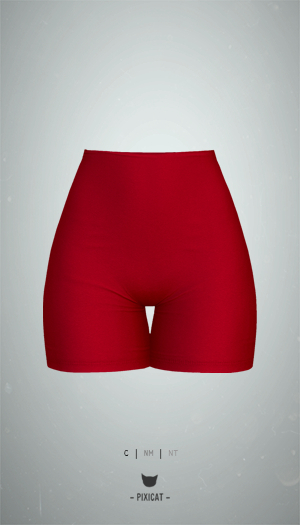 -Pixicat- Morgan Shorts (Red)