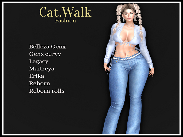 Cat.Walk-Hiliary Top-Light Blue