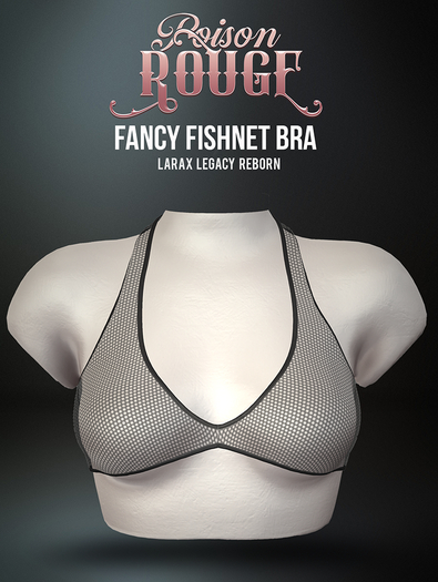 POISON ROUGE Fancy Fishnet Bra