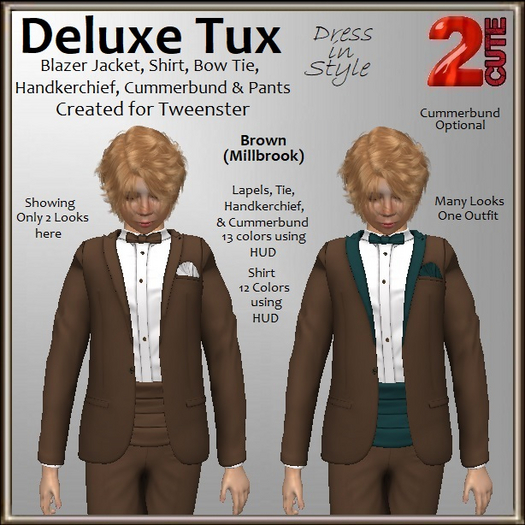 Deluxe Tux Outfit [2cute] Brown
