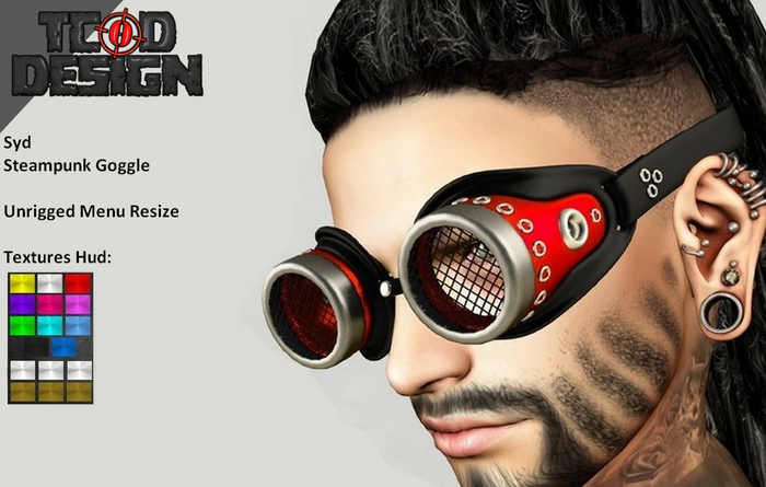 Steampunk Goggle ~ Syd (Hud textures) ~ Mesh