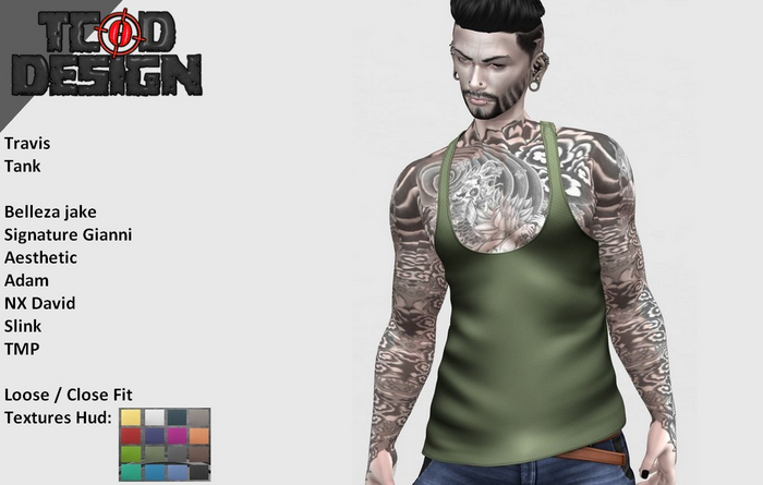 Tank (Loose & Close Fit) ~ Travis [Textures Hud]...