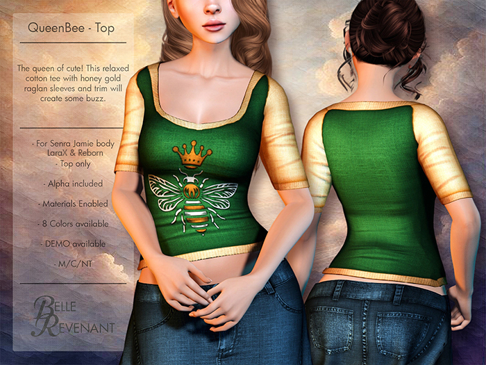 BelleRevenant QueenBee Top Green 