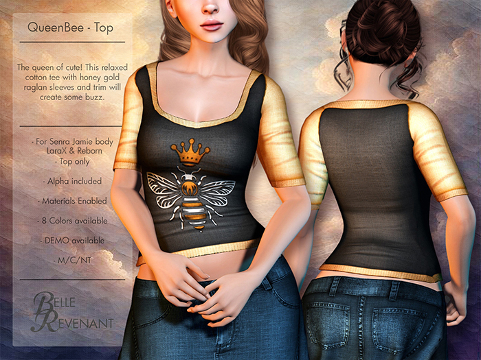 BelleRevenant QueenBee Top Black